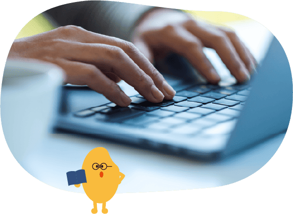 情報検索をする写真